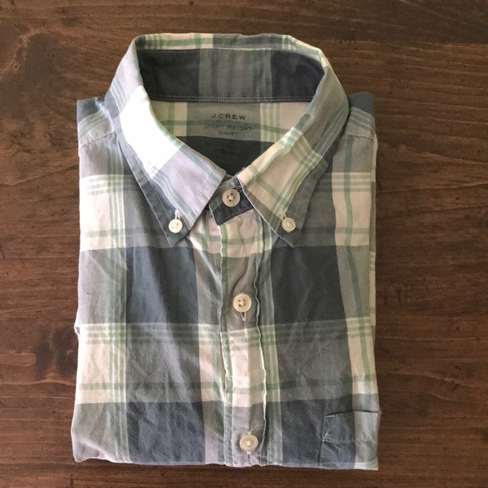 J. Crew Lightweight Plaid Shirt